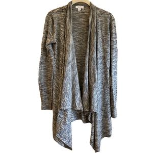 Maternity Heather Gray Wrap Sweater, sz S.